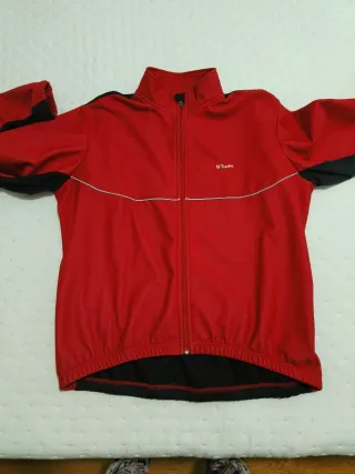 Chaqueta Ciclismo Roja y Negra