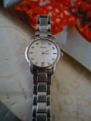 Orologio Bulova Argento e Bianco