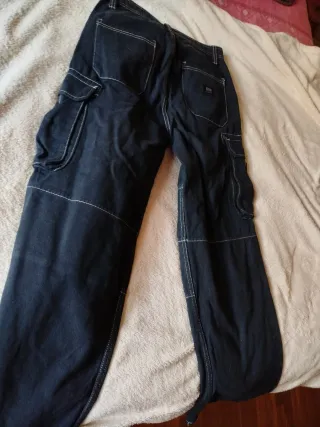 Pantalón Cargo Pull&Bear Azul Oscuro