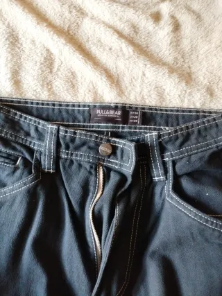 Pantalón Cargo Pull&Bear Azul Oscuro