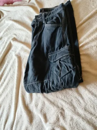Pantalón Cargo Pull&Bear Azul Oscuro