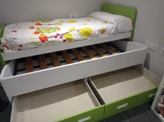 Cama nido con dos camas y 2 cajones