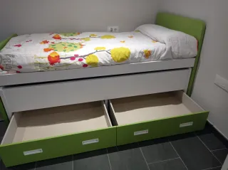 Cama nido con dos camas y 2 cajones