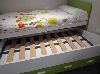Cama nido con dos camas y 2 cajones