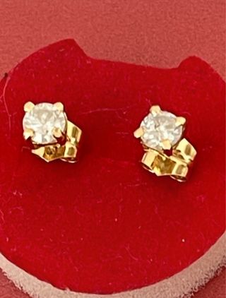 Pendientes Oro 18K Diamantes 1.06 Ct SI1-2/F