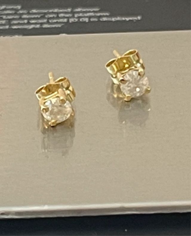 Pendientes Oro 18K Diamantes 1.06 Ct SI1-2/F