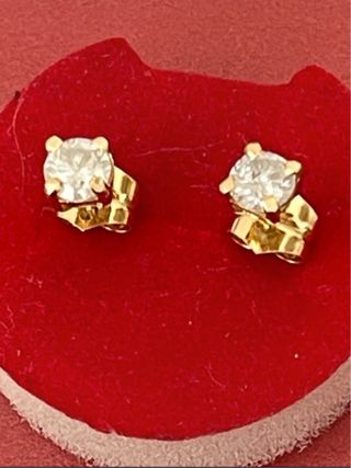 Pendientes Oro 18K Diamantes 1.06 Ct SI1-2/F