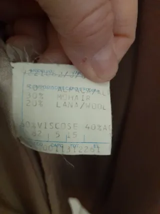 Cappotto in lana velour con collo/polsi pelliccia