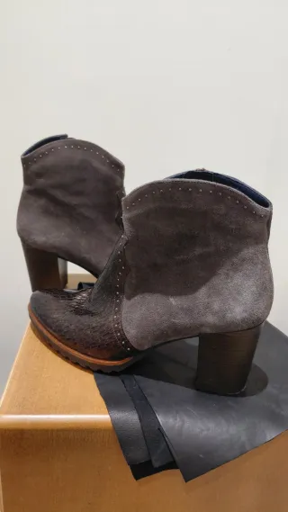 Botines Dorking Talla 39 Marrón/Gris