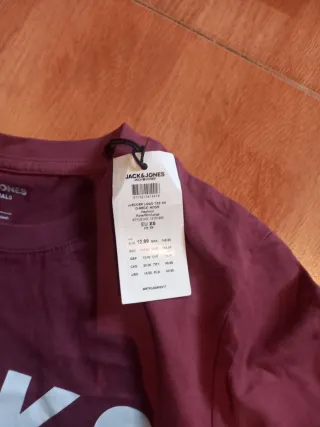 Camiseta Jack & Jones Talla XS Morado