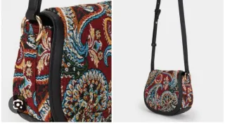 Bolso bandolera estampado multicolor