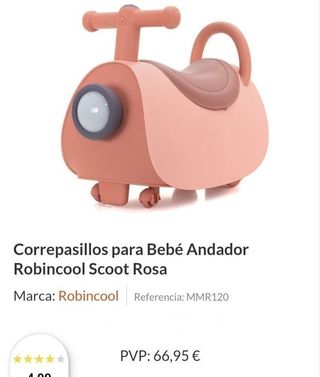 Correpasillos Robincool Scoot Rosa