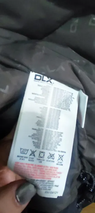 Parka DLX Negra Talla XS - Nueva con etiqueta