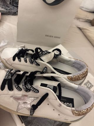 Golden Goose Super-star leather upper laminated