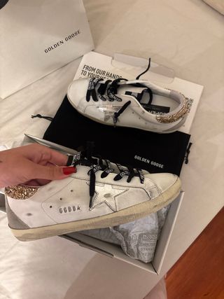 Golden Goose Super-star leather upper laminated