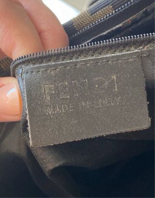 Borsa FF marrone e nera