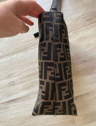 Borsa FF marrone e nera