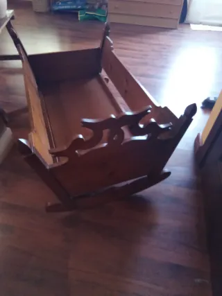 Cuna Mecedora Madera