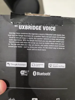 Altavoz Marshall Uxbridge Negro/Dorado