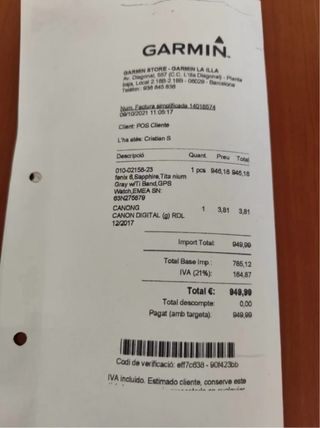 Garmin Fenix 6 Sapphire Gris