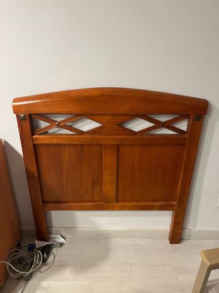 Cabecero de madera para cama de 90