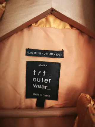 Cazadora invierno dorada