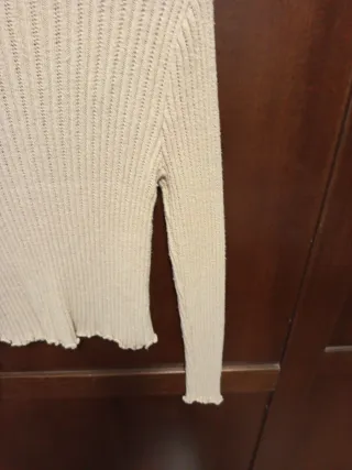 Maglietta Shein beige collo alto M