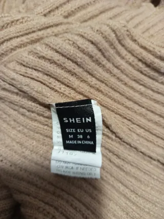 Maglietta Shein beige collo alto M