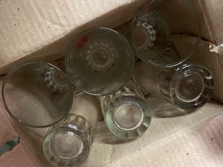 Vasos de cristal Cerveza Águila antiguos