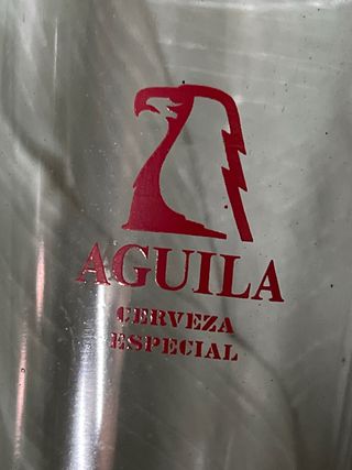 Vasos de cristal Cerveza Águila antiguos