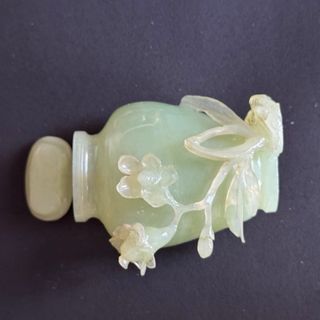 Frasco Chino Bowenita-Jadeita Antiguo