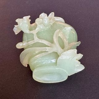 Frasco Chino Bowenita-Jadeita Antiguo