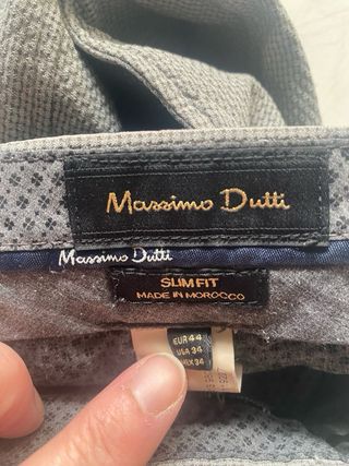 Pantalón Massimo Dutti Gris
