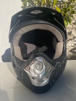 Casco integral bici MTB negro