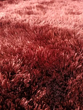 Alfombra polar marrón suave