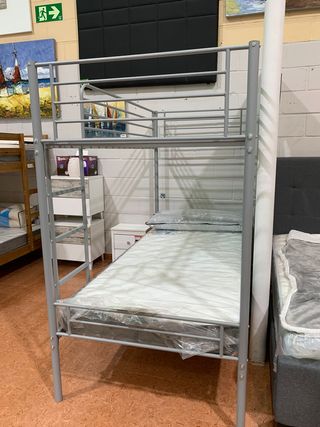 Litera individual metálica gris