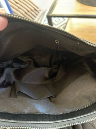 Bolso Negro Piel Sintética Tachuelas Cadena