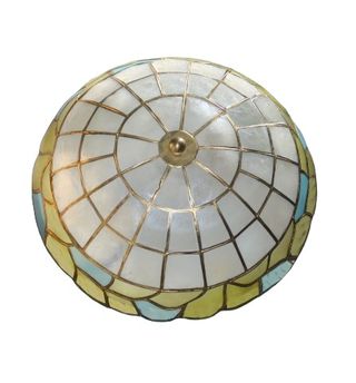 Plafoniera artigianale in madreperla molto rara.