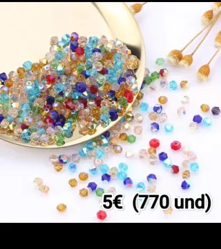 Piezas para bisutería multicolor