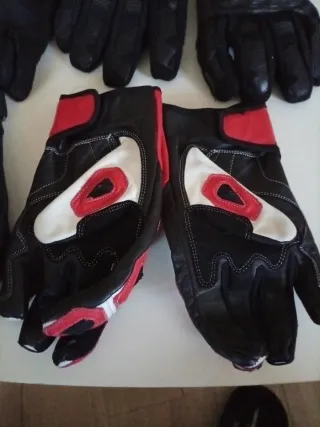 Guantes Moto Piel Talla L