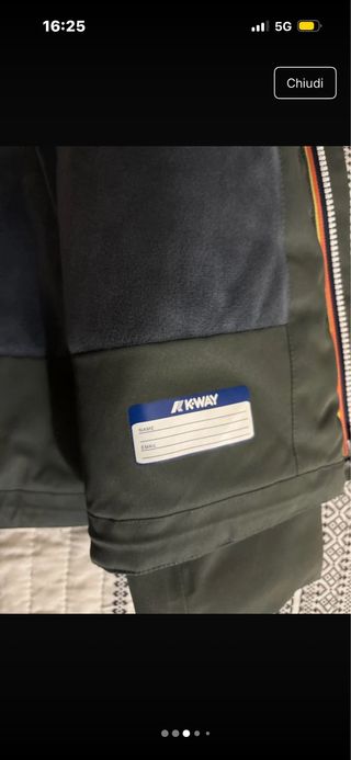 Giubbotto K-Way Beige/Verde