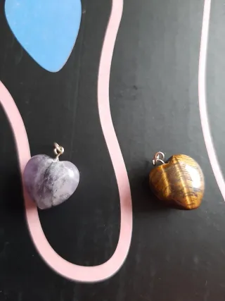 Amatista y Ojo de Tigre colgante