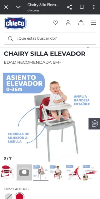 Silla elevador Chicco Lady Bug