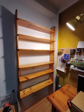 Estantería de pino 6 baldas