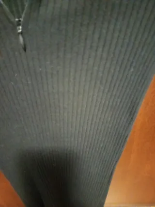 Maglioncino Zara con zip costine nero M