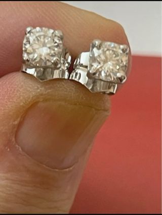 Pendientes Oro 18k 1.25 Ct Diamantes Naturales;SI1