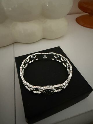 Pulsera Tous Oso Corazones Plata