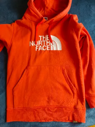 Sudadera original The North Face, color Naranja