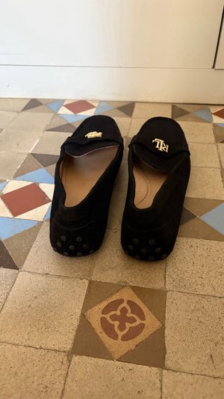 Mocasines Ralph Lauren Negros Mujer