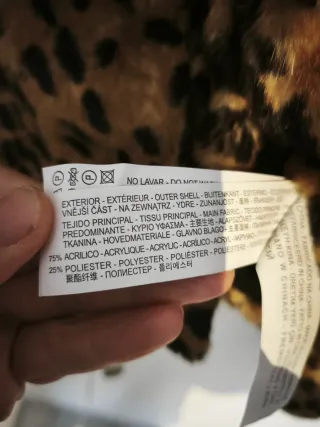 Chaqueta Zara Leopardo Bolero